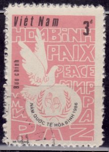 Vietnam, 1986, International Year of Peace, 3d, used*