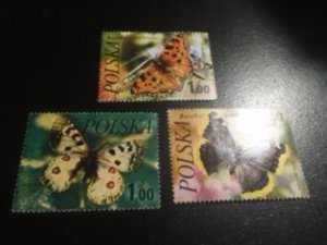 Poland sc 2227,2228,2230 u Butterfly