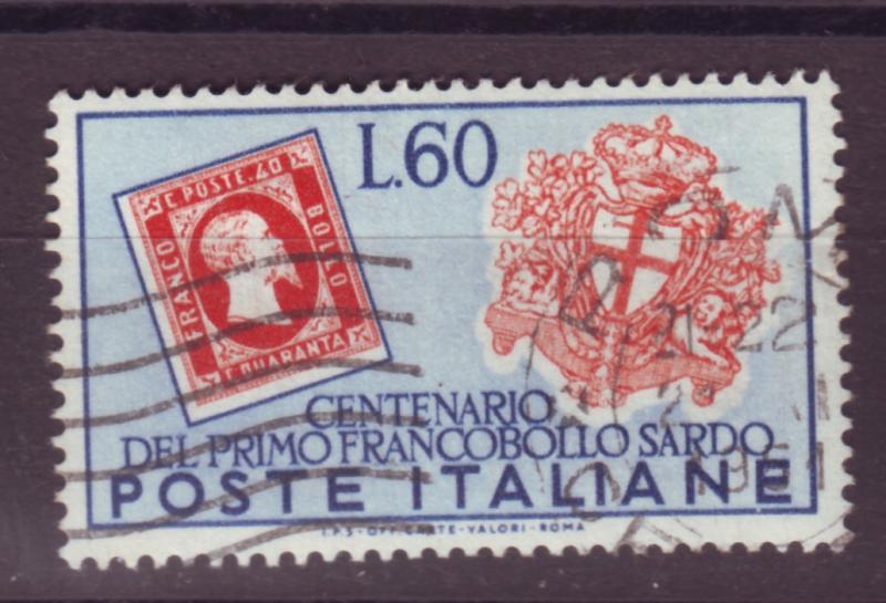 J17174 JLstamps 1951 italy hv of set used #589 stamps