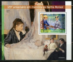 SAO TOME 2020 125th MEMORIAL ANNIVERSARY OF BERTHE MORISOT S/SHEET MINT NH