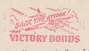 Meter top cut Canada 1943 Jet fighter - Back the Attack - Victory Bonds