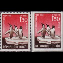 HAITI 1958 - Scott# C120-A Penguins 1.5g NH