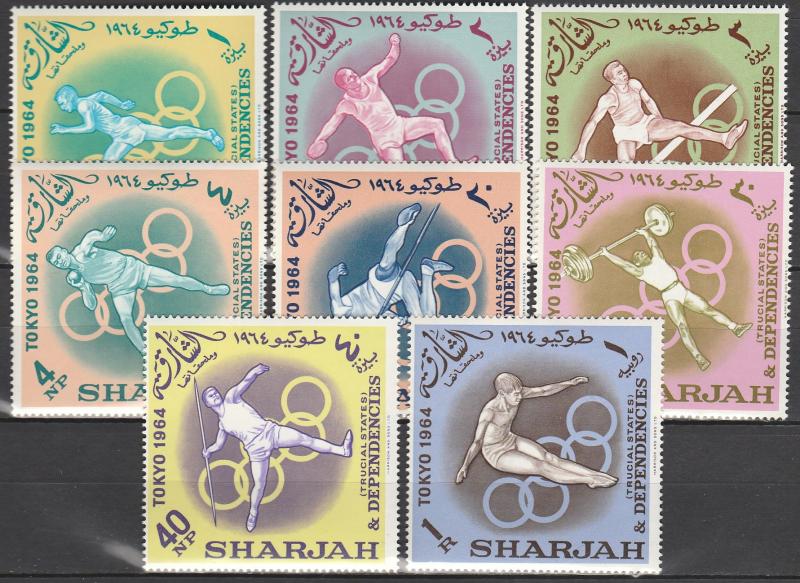 Sharjah #49-56  MNH CV $6.30  (S6972L)