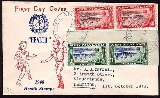 NEW ZEALAND 1948 Health commem FDC.........................................30783