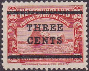 Newfoundland Scott 130 VF OG
