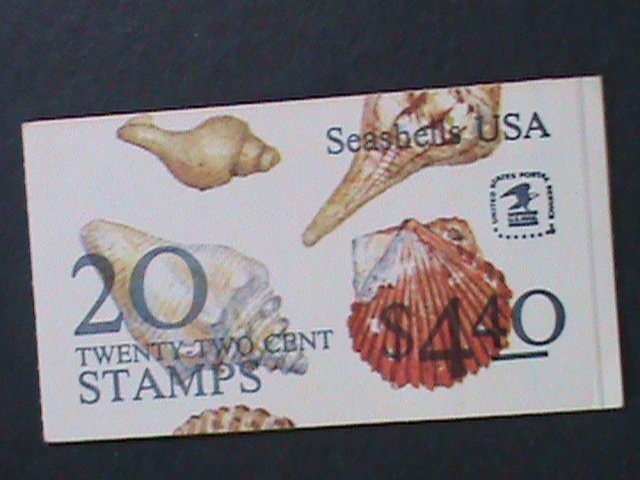 ​UNTIED STATES-1985 SC# 2121a SEA SHELLS USA-RARE BOOKLET MNH VERY FINE 10 STAMP