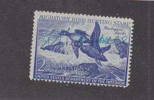 USA # RW 20 VF-MLH HUNTING PERMIT STAMP $2 CAT VALUE $90+SIGNED