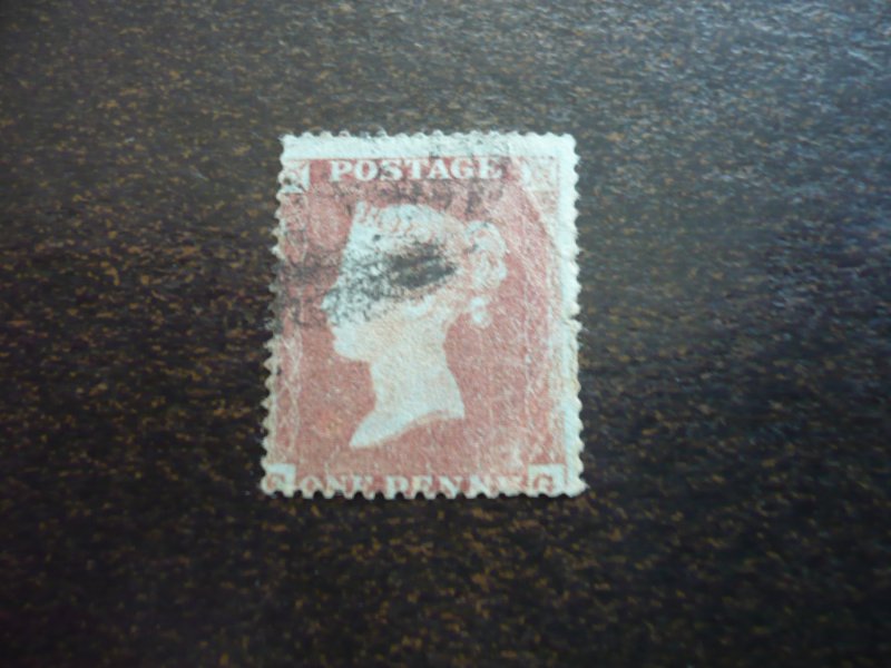 Stamps - Great Britain - Scott# 8 - Used Set of 1 Stamp - Bluish