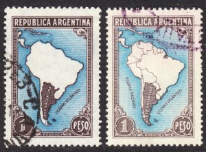 Argentina Scott 445-46 F to VF used.  FREE...