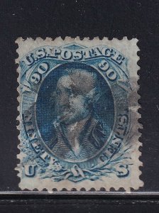 72 F-VF used neat cancel with nice color cv $ 600 ! see pic !