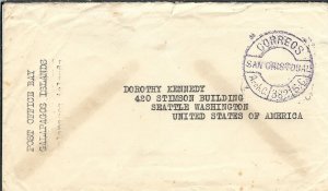 Galapagos Islands to Seattle, Wa 1922 (47443)