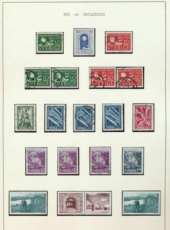 SWEDEN 1950s/60s M&U Collection(Appx 120+Items) (As 274