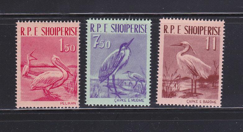 Albania 592-594 Set MHR Birds (A)