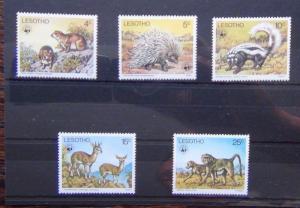 Lesotho 1977 Animals set MNH 