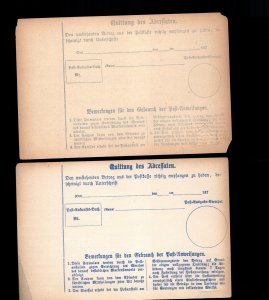 Germany Bavaria 2 mint  postal cards