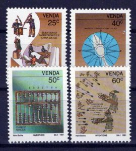 South Africa Venda 225-228 MNH Chinese Inventions ZAYIX 0424S0092M