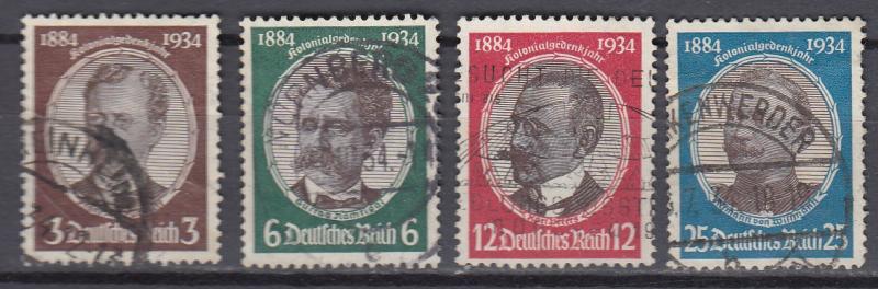 Germany - 1934 Lost colonies Sc# 432/435 - (929)