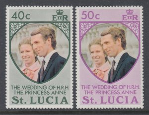 St Lucia 349-350 Royal Wedding MNH VF