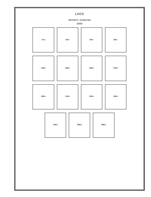 LAOS STAMP ALBUM PAGES 1951-2011 (346 PDF digital pages)