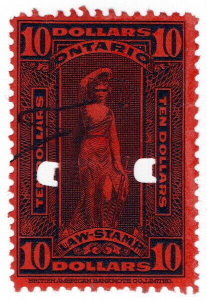 (I.B) Canada Revenue : Ontario Law Stamp $10