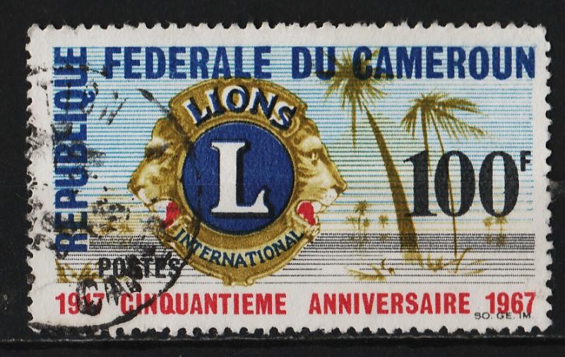 Cameroon 1967 50th Anniversary of Lions club International 100F (1/2) USED