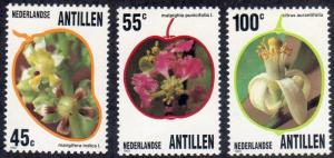 Netherlands Antilles 496-98 - Mint-NH - Flowers (1983) (cv $4.10)