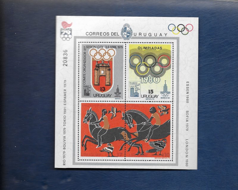 URUGUAY 1980 Olympics m/sheet u/mint