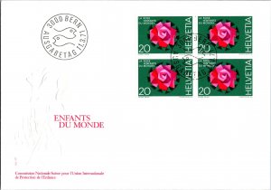 Switzerland, Worldwide First Day Cover, Flowers