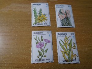 Botswana  #  221-24  MNH    Flowers