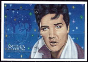 Antigua 1958 MNH 1996 Elvis Presley souvenir sheet (an2364)