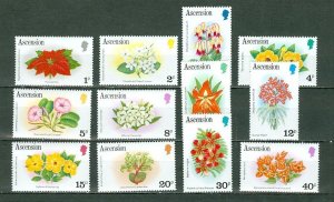 ASCENSION 1981 FLOWERS #274-285 PART SET MNH...$12.00