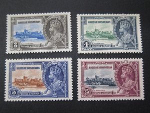 British Honduras 1935 Sc 108-111 Silver Jubilee MH