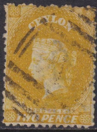 Ceylon 1863 SC 49 Used