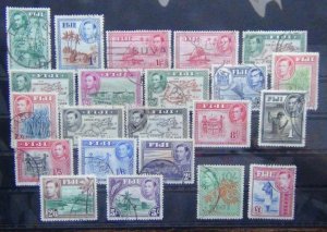 Fiji 1938 - 1955 set to £1 Used