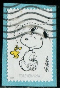 5726g US (60c) Charles M Schulz - Snoopy & Woodstock SA, used on paper