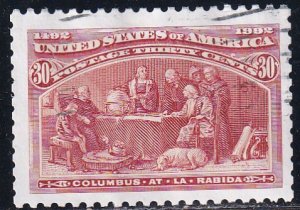 USA 1992 Sc 2626b Christopher Columbus from Souvenir Sheet Stamp Used