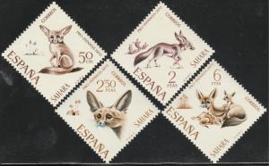 SPANISH SAHARA 196-199, CHILD WELFARE - FENNEC FOX,. MNH VF. (201)