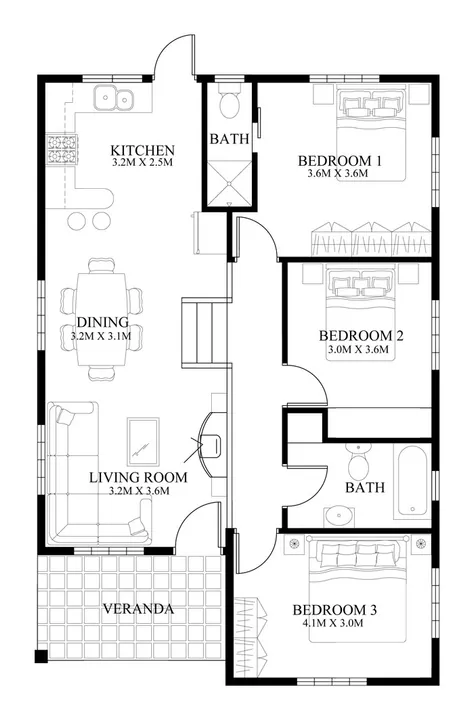 Input — 2D floor plan