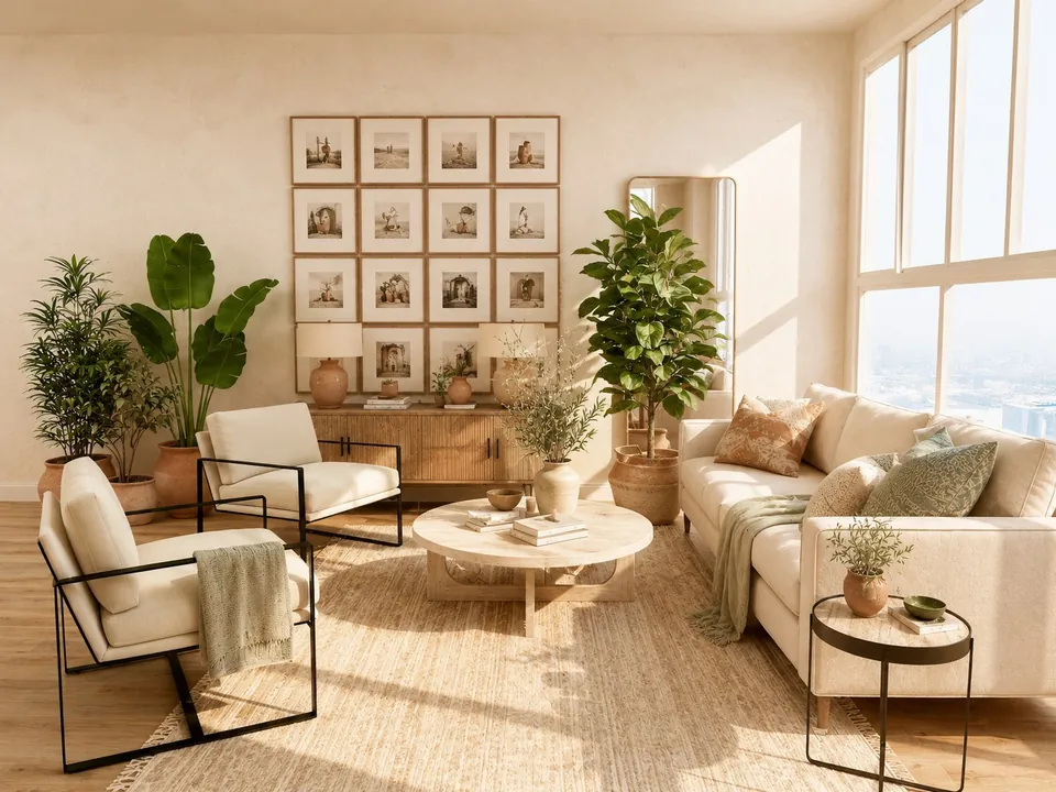 Scandinavian — Light woods, calm palette