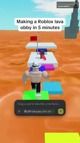 One-Shot Roblox Game Pipeline: Lava Obby