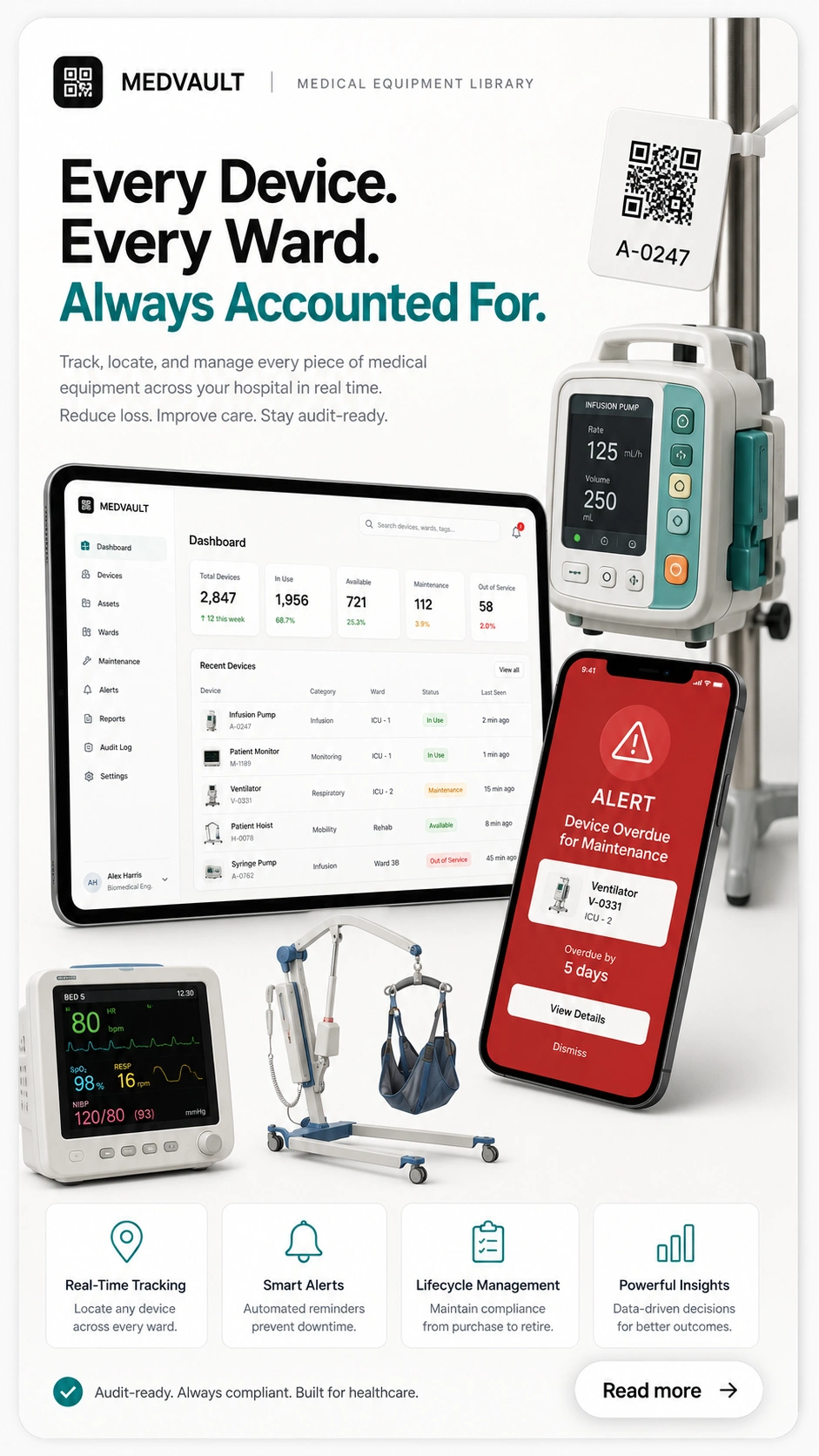 MEDVAULT — MEDICAL EQUIPMENT LIBRARY