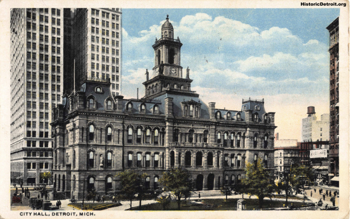 Old City Hall Postcards Historic Detroit