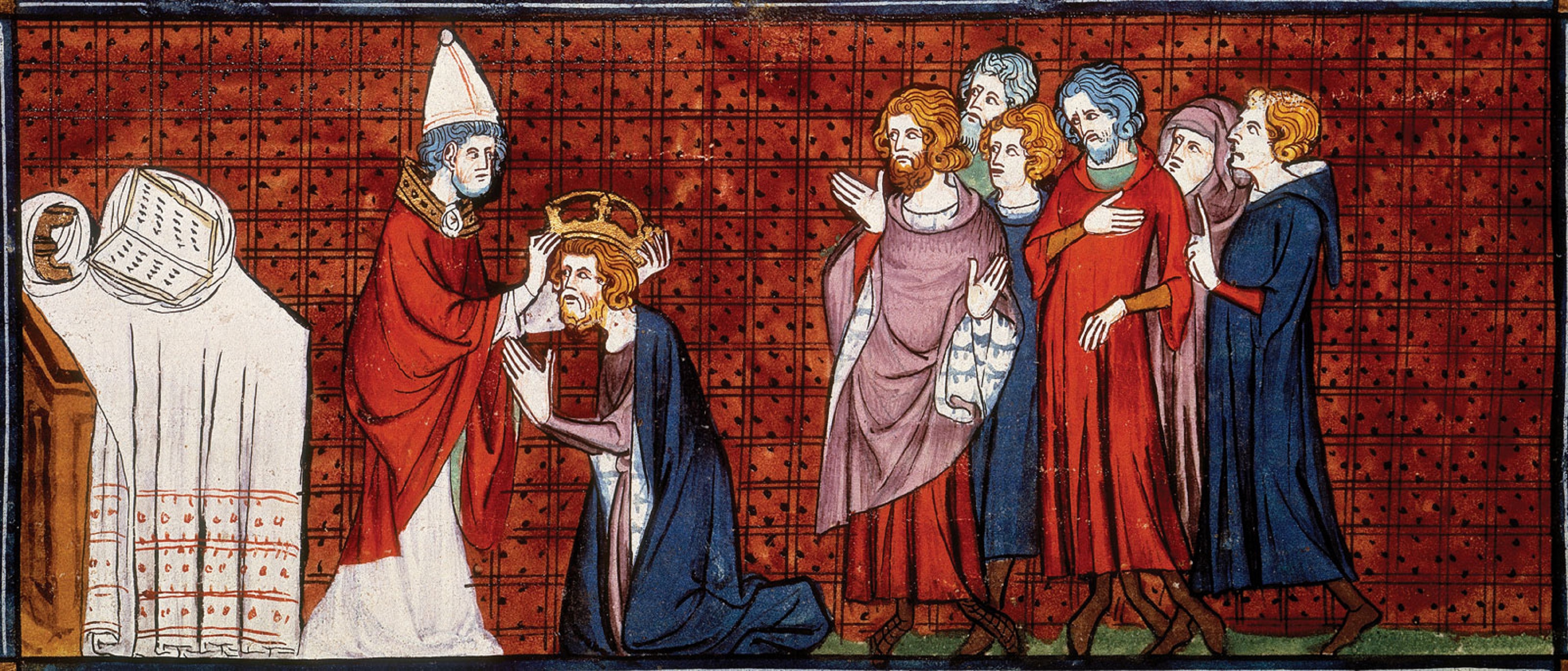 Pope Leo III crowning Charlemagne 
