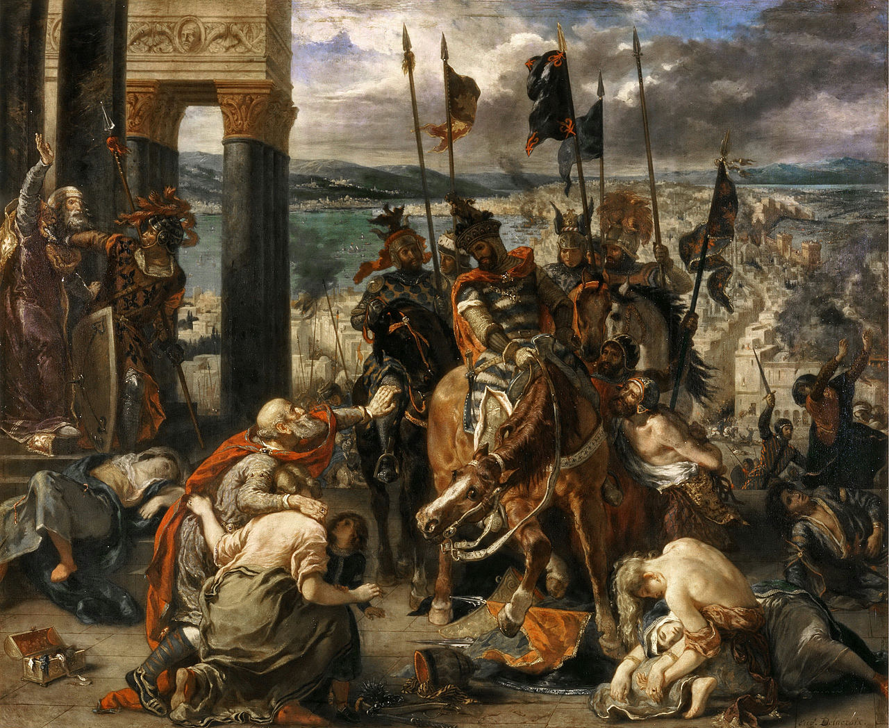 The Entry of the Crusaders into Constantinople by Eugène Delacroix