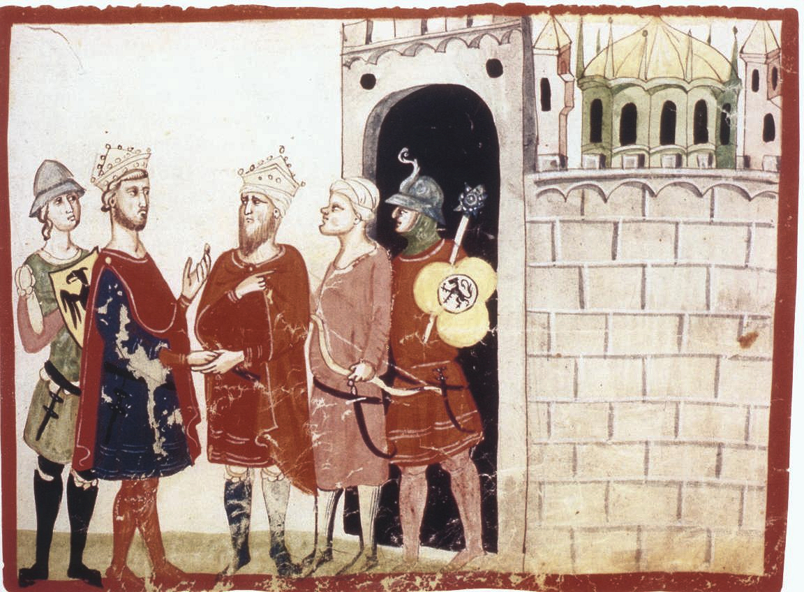 Frederick II meets Sultan al-Kamil