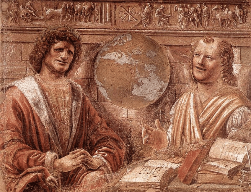 Heraclitus and Democritus