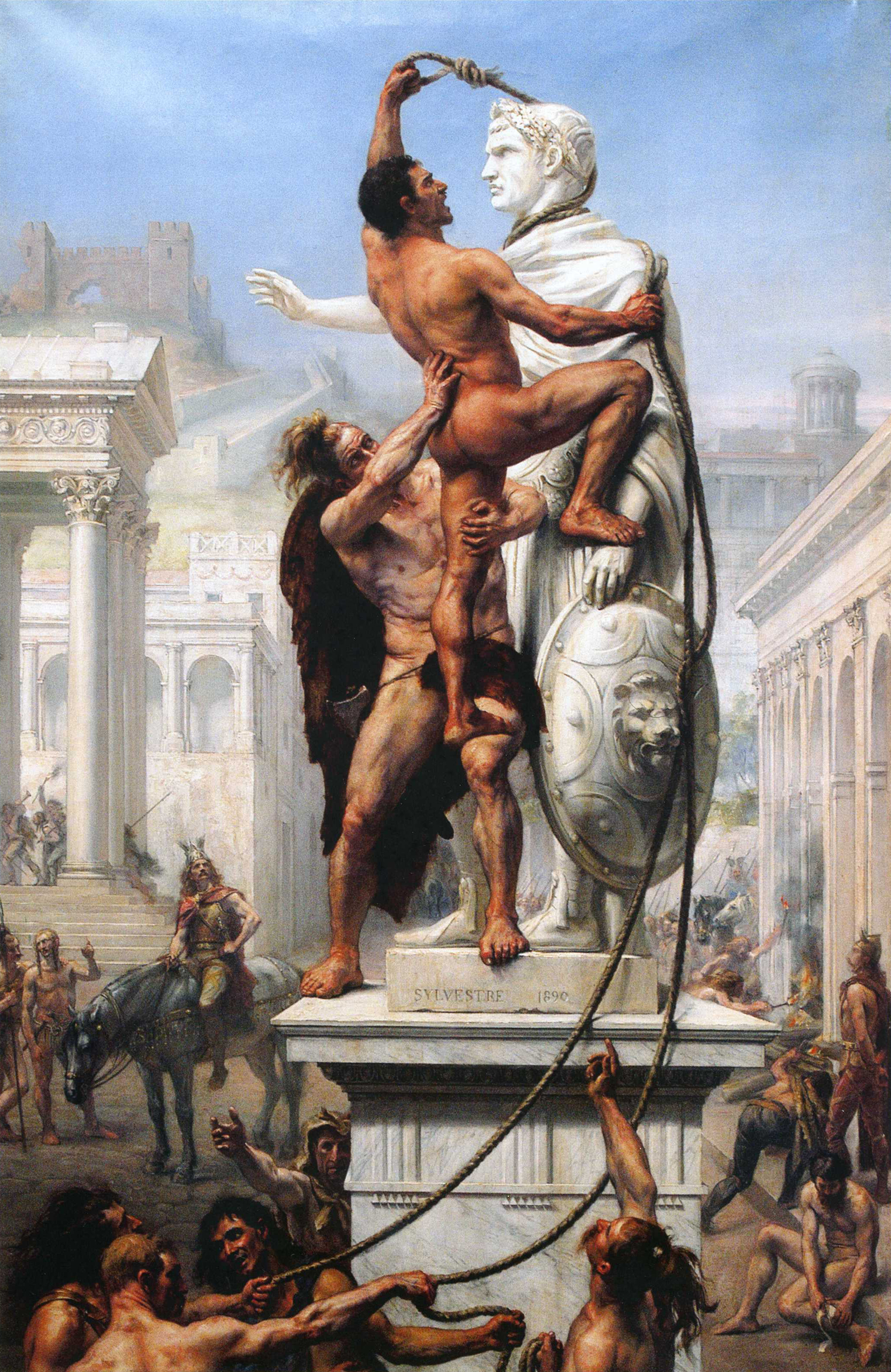 The Sack of Rome in 410 by the Barbarians by Joseph-Noël Sylvestre