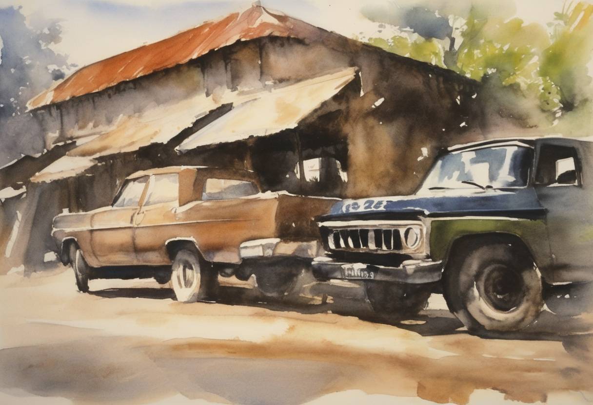 Watercolor painting based depiction of The Albert Luthuli Peace Prize was awarded for the first time by the National Peace Corps Association. (1967)