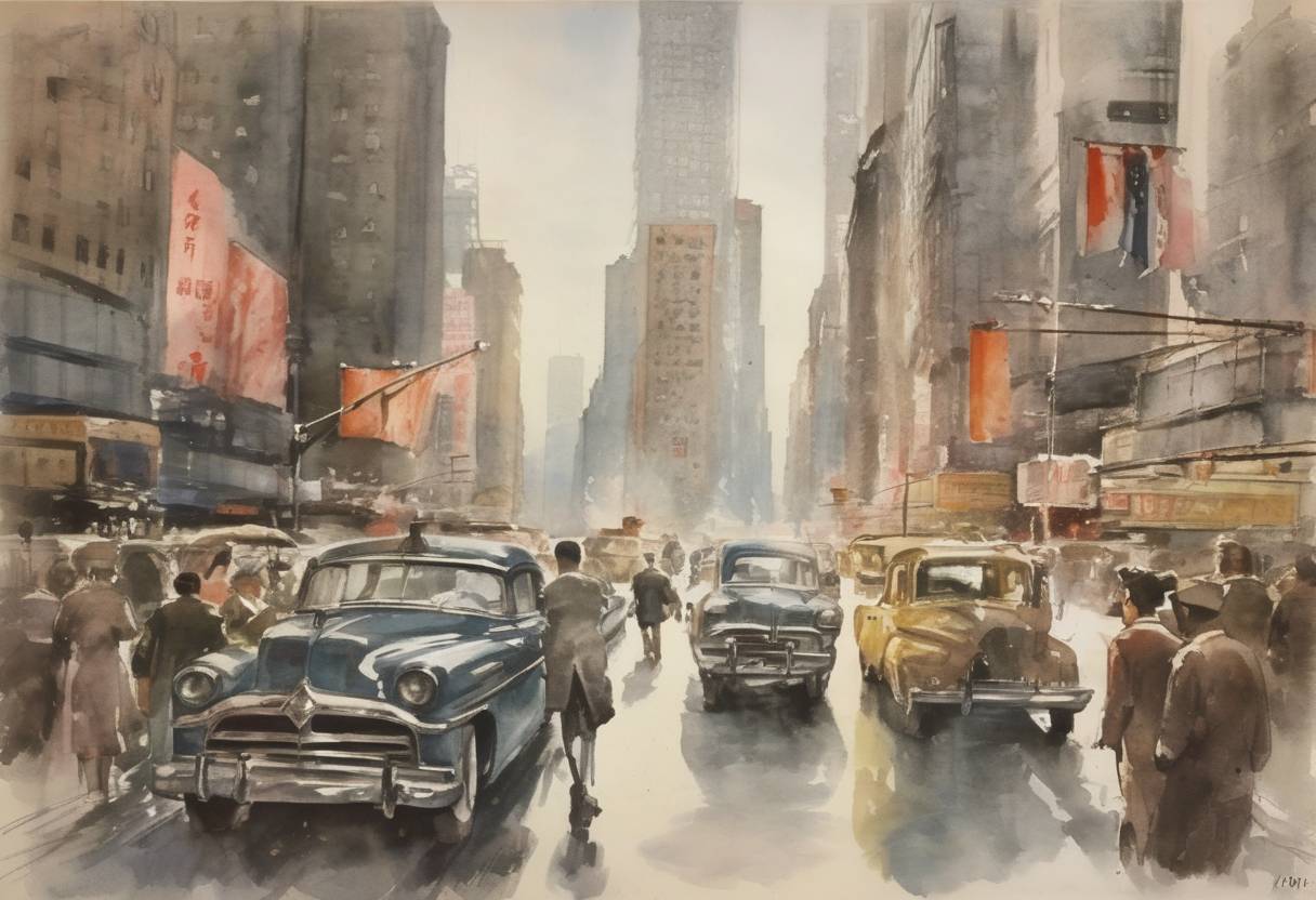 Watercolor painting based depiction of Japan is admitted to the United Nations. (1956)