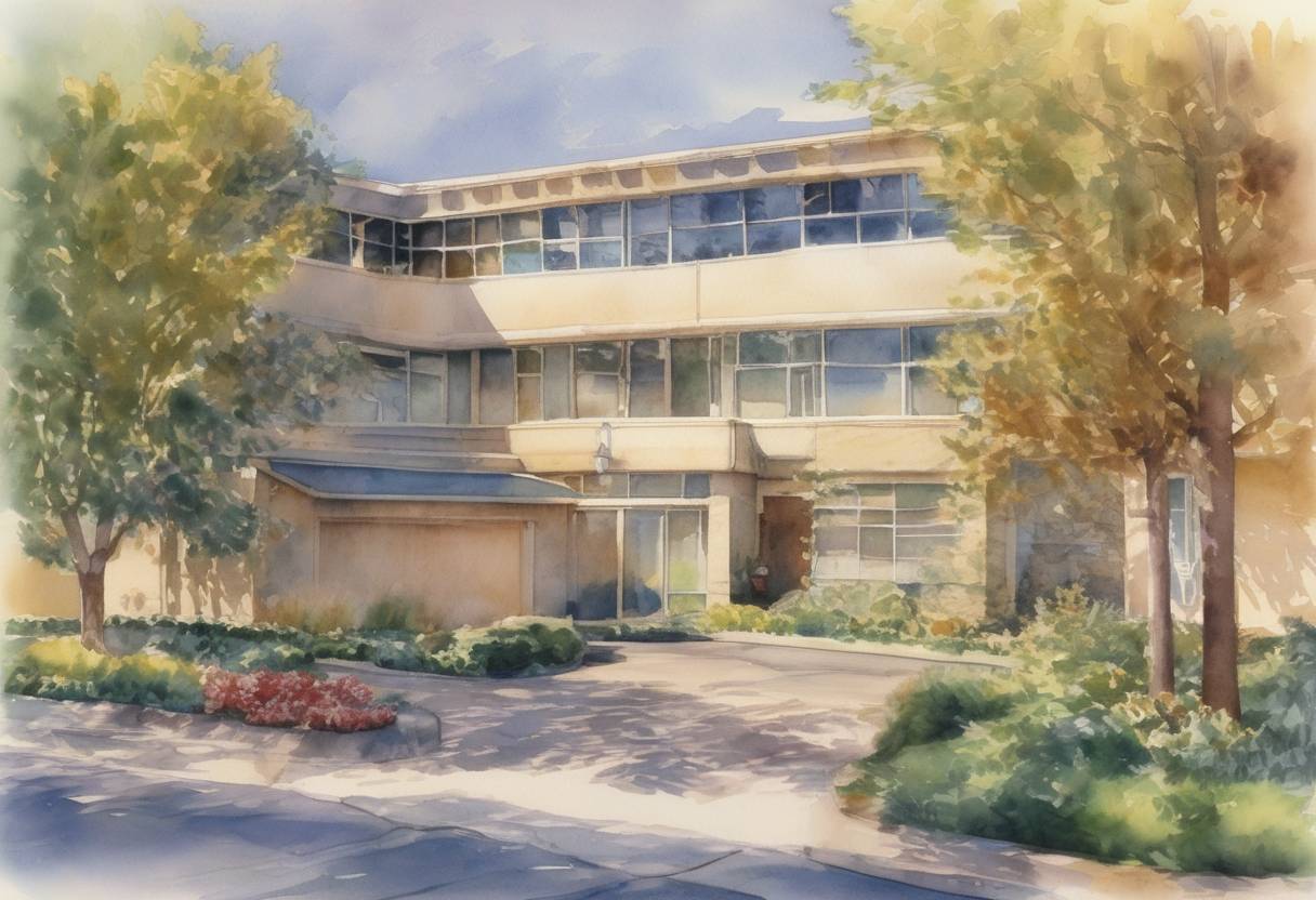 Watercolor painting based depiction of Yahoo! was incorporated, marking the beginning of one of the first major internet companies. (1995)